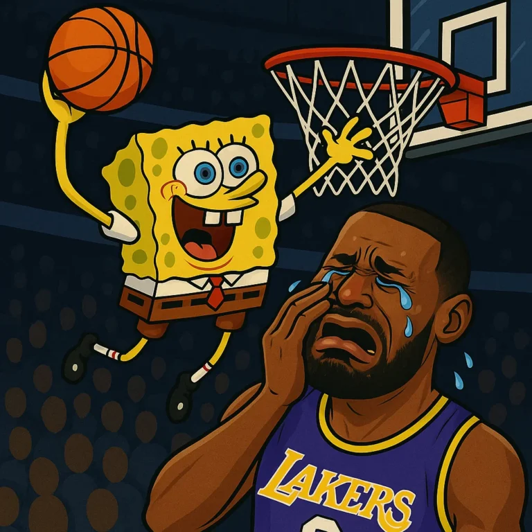 SpongeBob destroys LeBron 0001